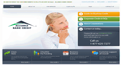 Desktop Screenshot of alliancebankcredit.com